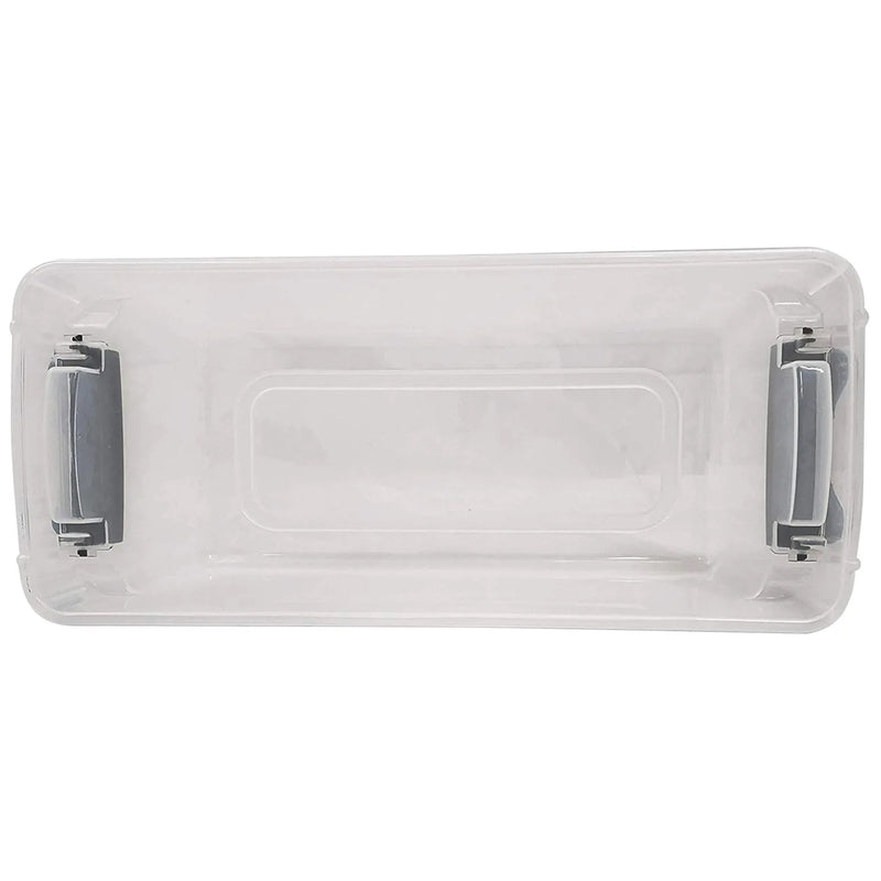 7.5 Qt Clear Storage Container with Latching Lids, (5 Pack) (Open Box)