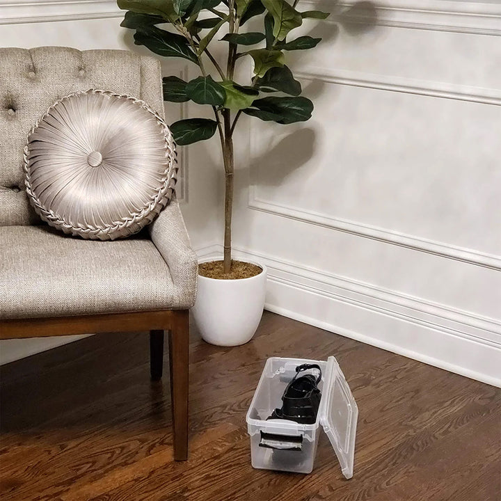 Homz 7.5 Qt Clear Storage Container with Latching Lids, (5 Pack) (Open Box) - VMInnovations