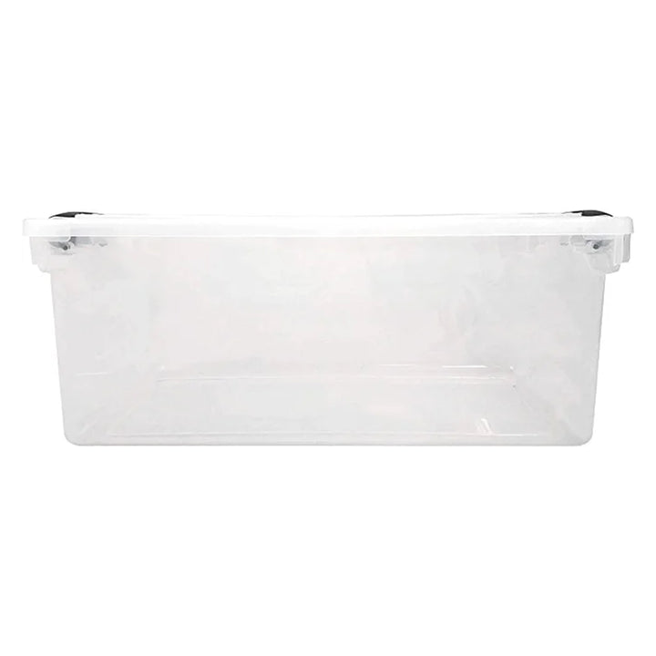Homz 64 Qt Clear Storage Organizing Container Bin with Latching Lids (4 Pack) - VMInnovations