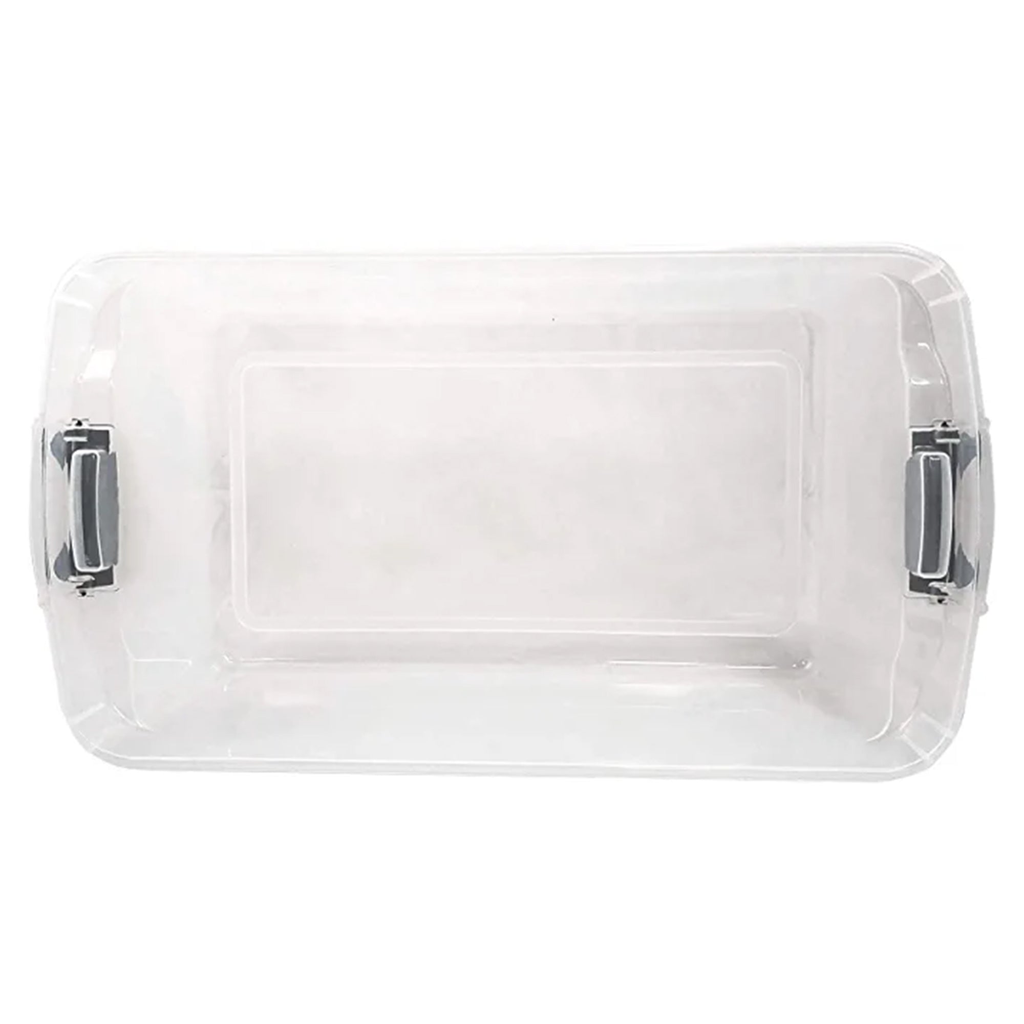 Homz 64 Qt Stackable Storage Bin with Latching Lids, Clear (2 Pack) (Used) - VMInnovations