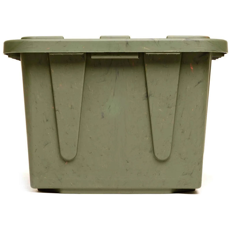 HOMZ Durabilt 27 Gallon Heavy Duty Storage Tote with Lid, Green Camo (4 Pack)