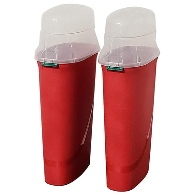 HOMZ 30-In Vertical Gift Wrap Storage Container Box, Red, Clear (2 Pack) (Used) - VMInnovations