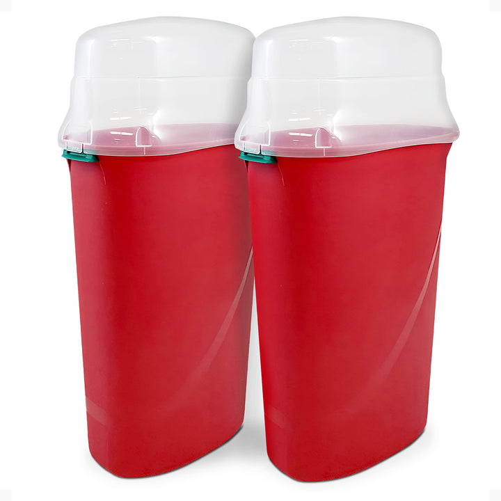 HOMZ 30-Inch Vertical Gift Wrap Storage Container, Wrapping Paper Bin, 2 Pack