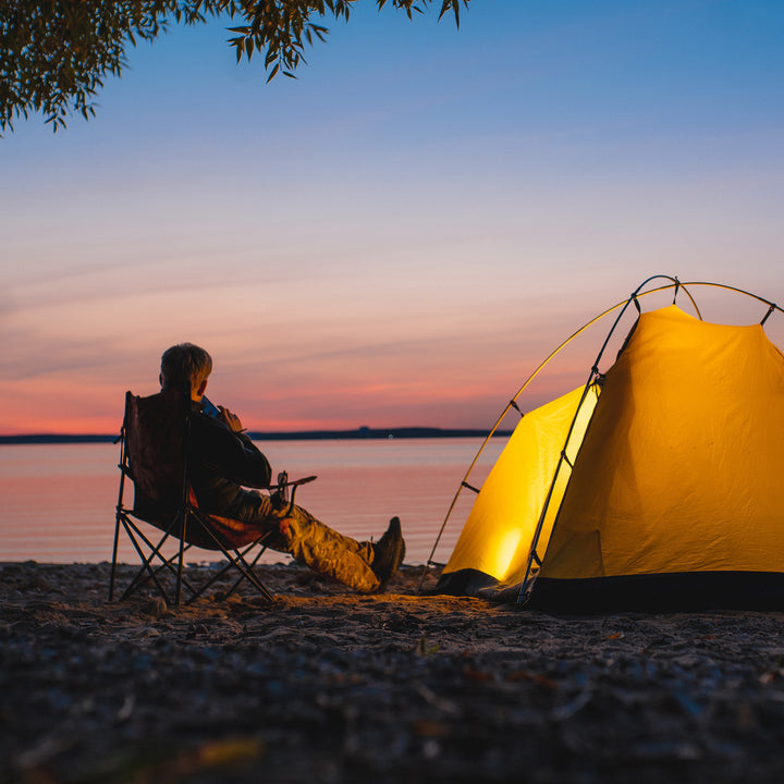 KingCamp Padded Folding Chair w/ Cupholder, Cooler, & Pocket, (2 Pack)(Open Box)