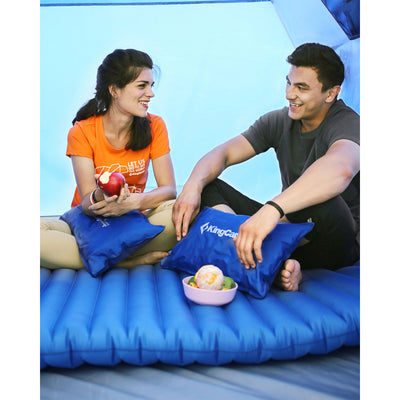 KingCamp 2-Person Double Sleeping Pad Lightweight Inflatable Air Mat, Blue - VMInnovations