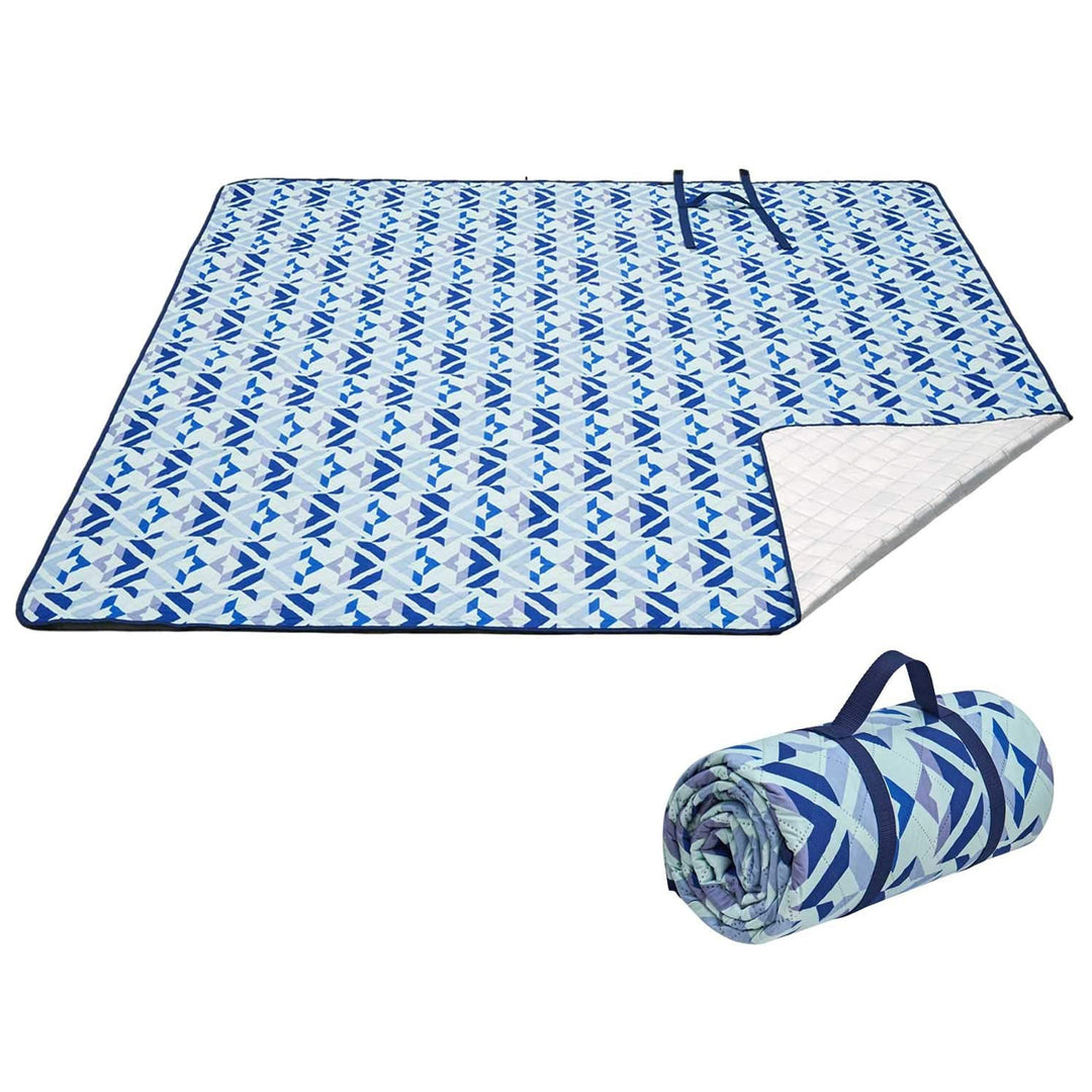 KingCamp Portable Outdoor Waterproof Picnic Blanket 78" x 118", Blue (Open Box) - VMInnovations