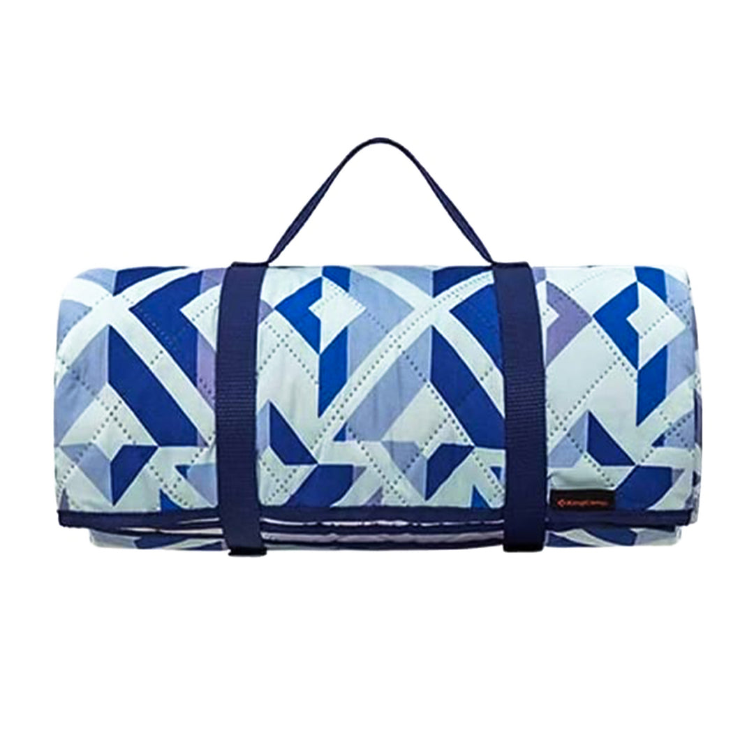KingCamp Portable Outdoor Waterproof Picnic Blanket 78" x 118", Blue (Open Box) - VMInnovations