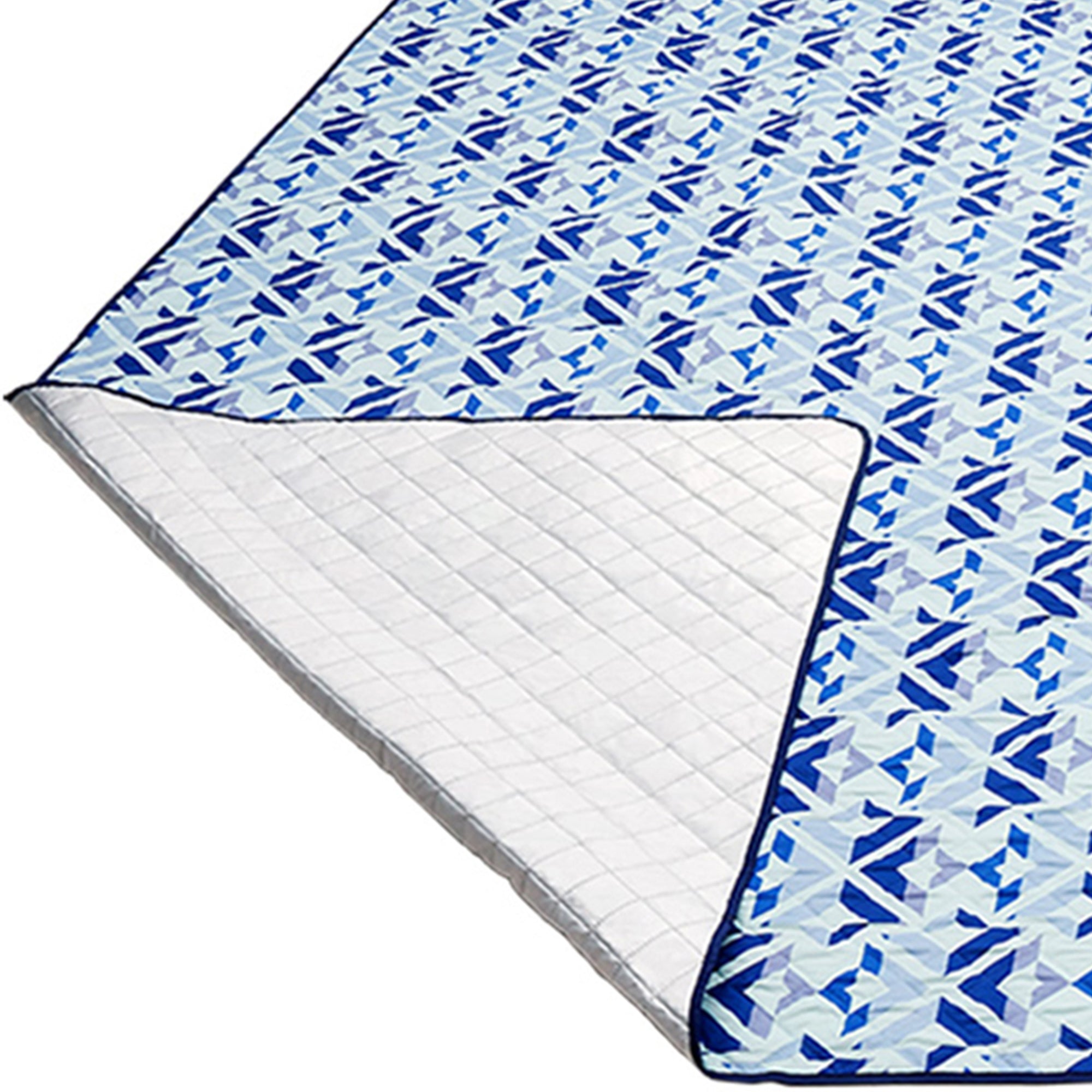 KingCamp Portable Outdoor Waterproof Picnic Hiking Blanket 78"x118", Blue (Used) - VMInnovations