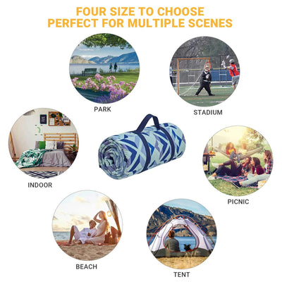 KingCamp Portable Outdoor Waterproof Picnic Hiking Blanket 78"x118", Blue (Used) - VMInnovations