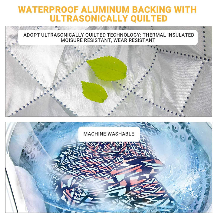 KingCamp Portable Outdoor Waterproof Picnic Hiking Blanket 118" x 118", Rose Red - VMInnovations