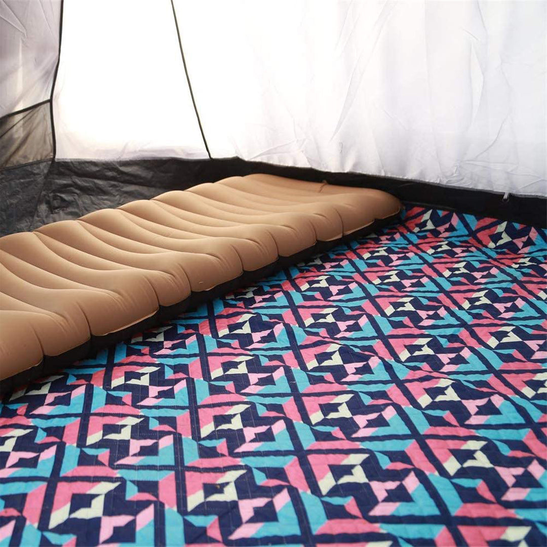 KingCamp Portable Outdoor Waterproof Picnic Hiking Blanket 118" x 118", Rose Red - VMInnovations