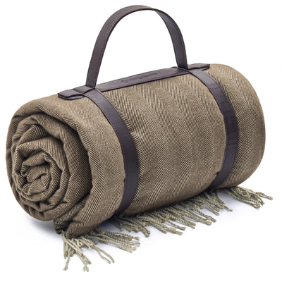 KingCamp Portable Waterproof Picnic Beach Blanket, PEVA, Beige/Coffee (Used) - VMInnovations