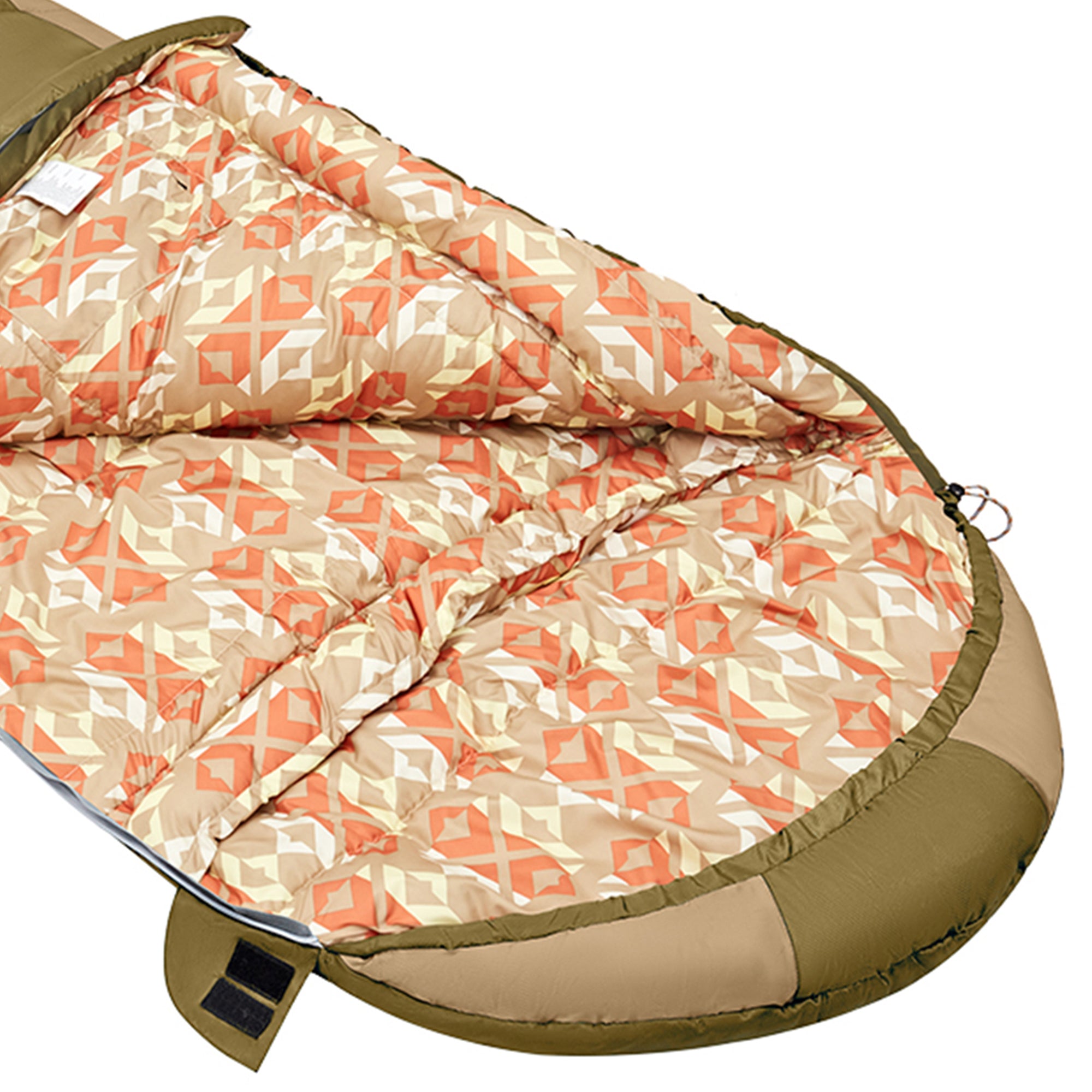 KingCamp Ultralight Warm 3 Season Sleeping Bag w/Compact Compression Sack, Olive - VMInnovations