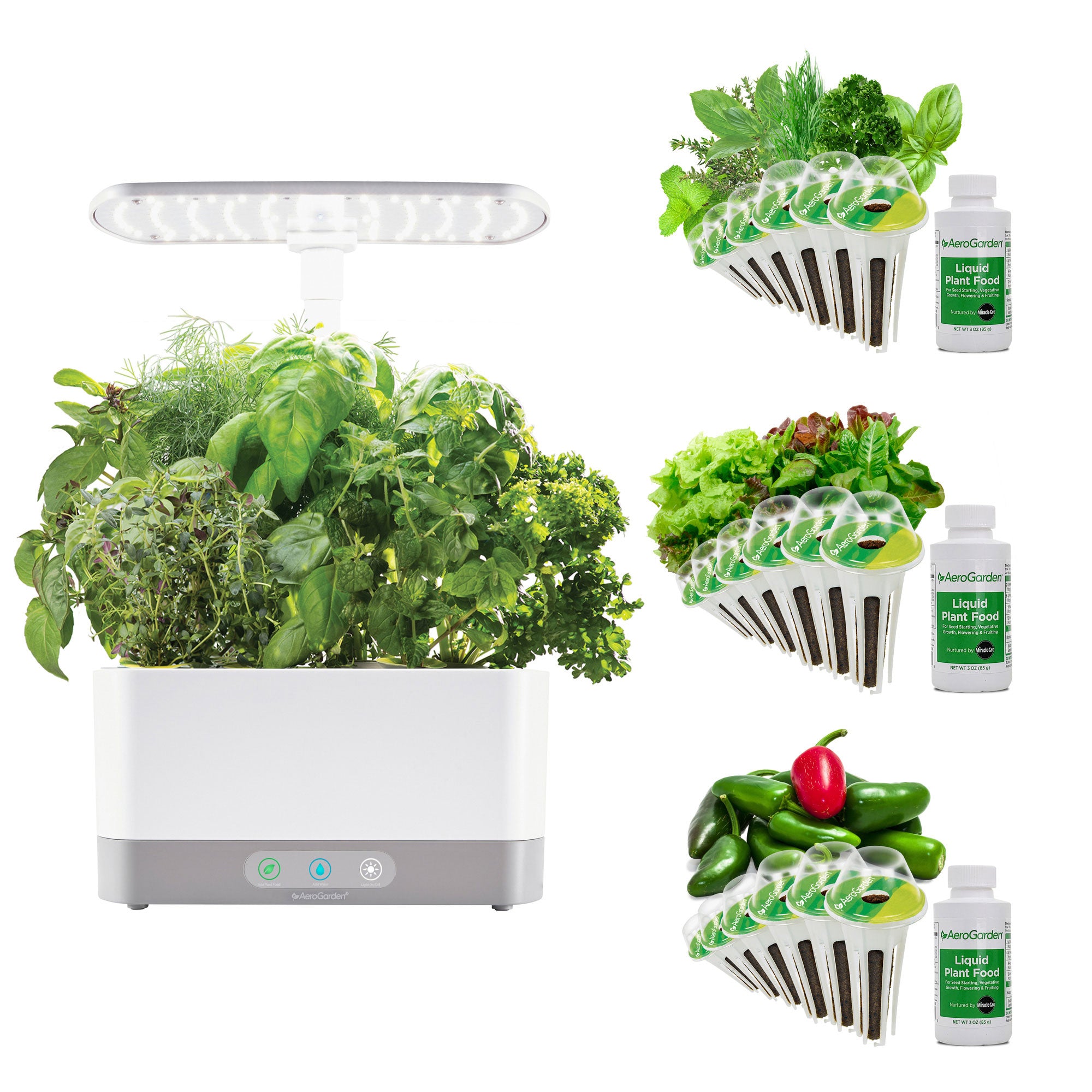 Harvest XL Bundle Hydroponic Herb Garden Growing Kit, 18 Seed Pods (Used) - VMInnovations