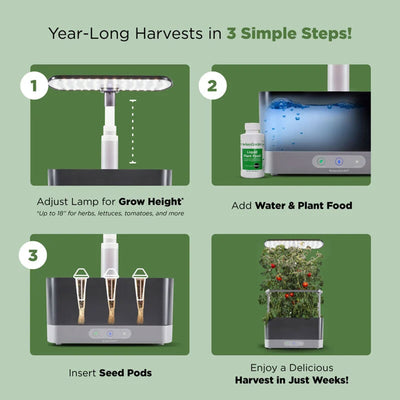 Harvest XL Bundle Hydroponic Herb Garden Growing Kit, 18 Seed Pods (Used) - VMInnovations