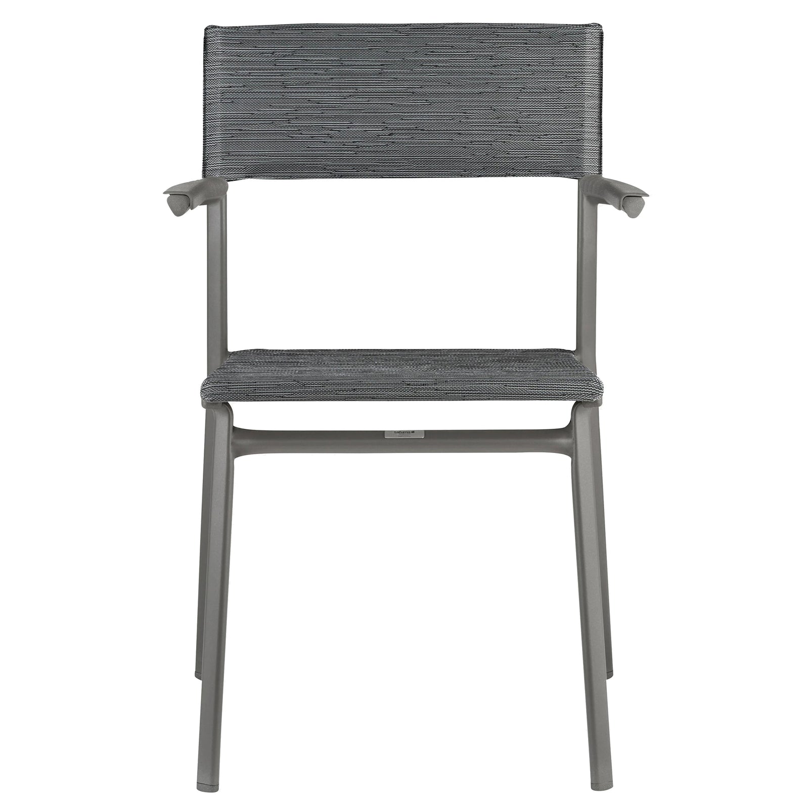Lafuma Batyline Duo ORON Dining Armchair, Titanium/Obsidian (Set of 2)(Open Box) - VMInnovations