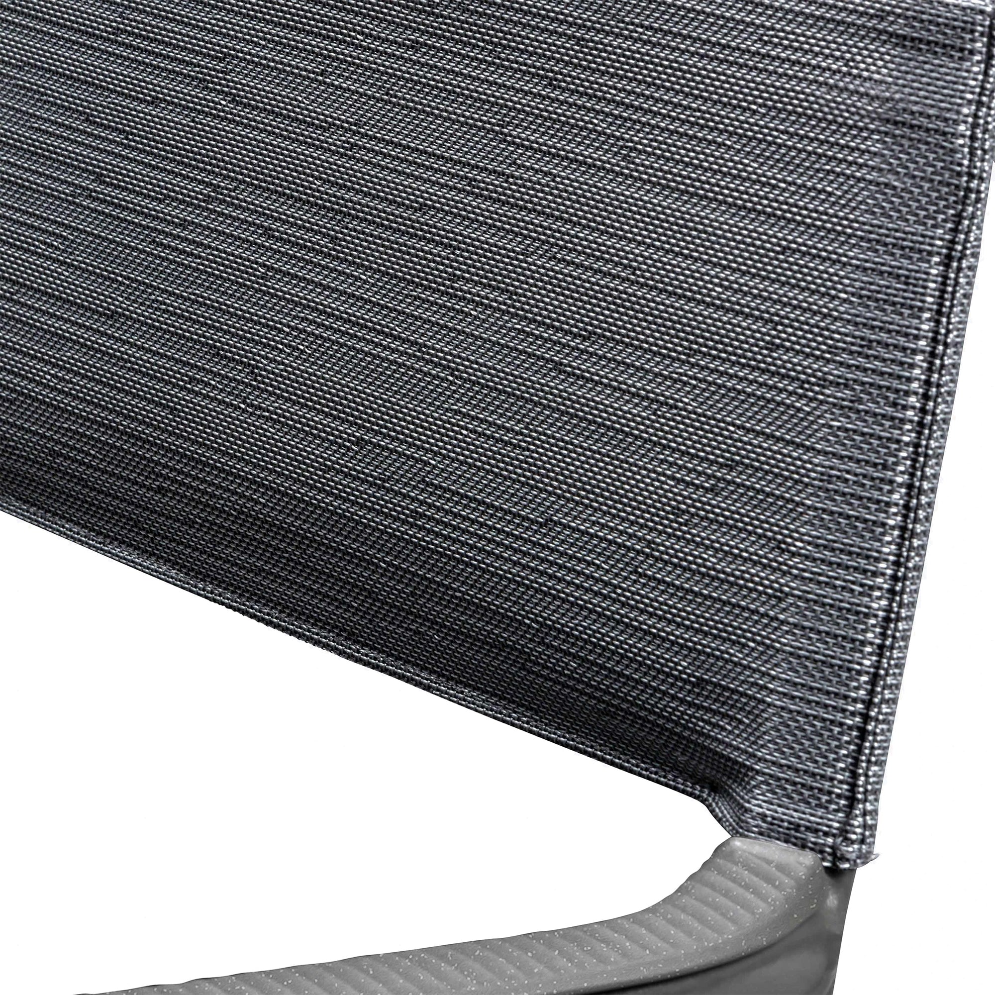 Lafuma Batyline Duo ORON Outdoor Dining Armchair, Titanium/Obsidian (Set of 2)