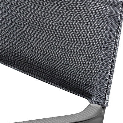 Lafuma Batyline Duo ORON Outdoor Dining Armchair, Titanium/Obsidian (Set of 2)