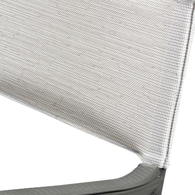 Lafuma Batyline Duo ORON Outdoor Dining Armchair, Titanium/Pebble (Set of 2) - VMInnovations