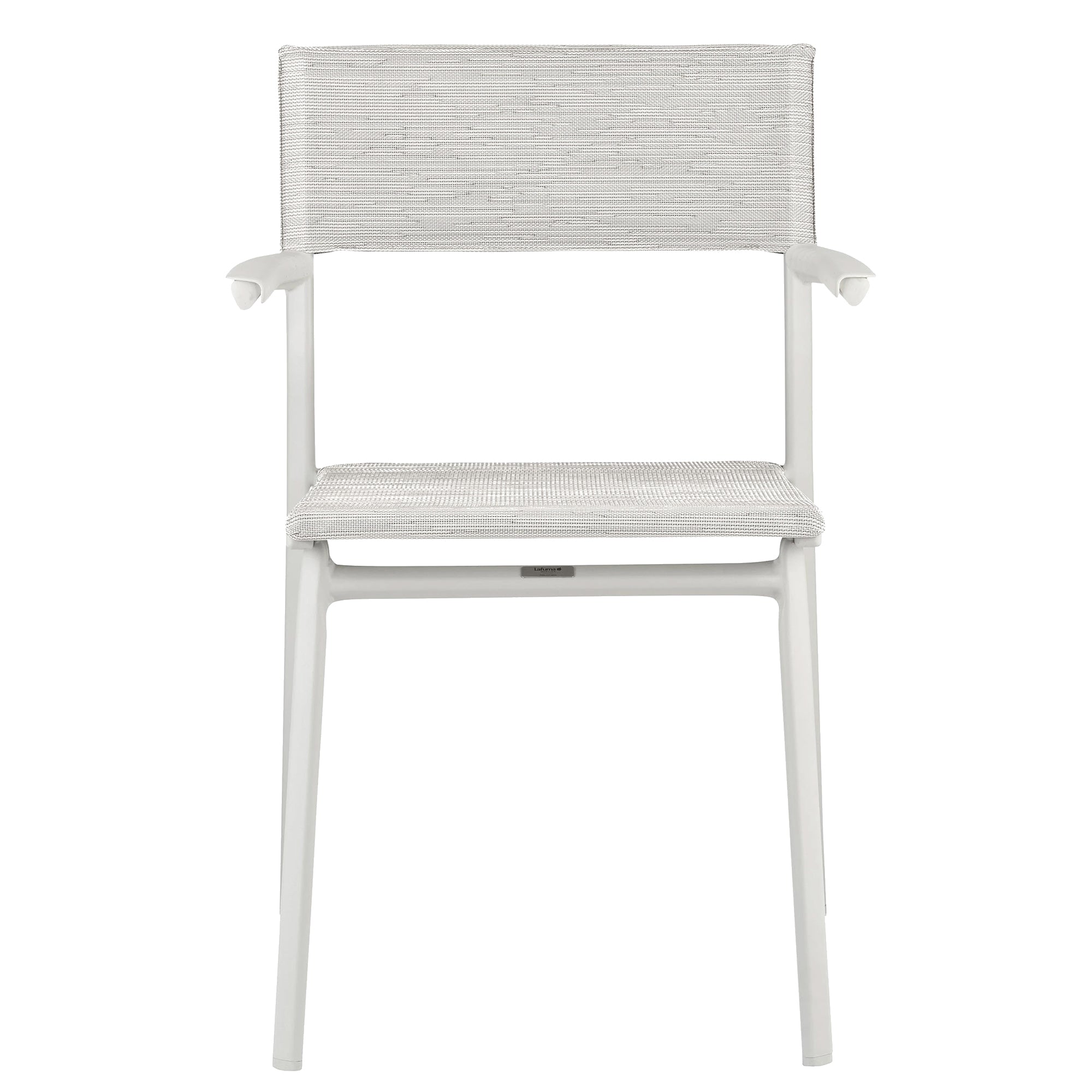 Lafuma Batyline Duo Durable Dining Armchair, Sand/Pebble (Set of 2) (Open Box) - VMInnovations