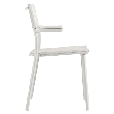 Lafuma Batyline Duo Durable Dining Armchair, Sand/Pebble (Set of 2) (Open Box) - VMInnovations