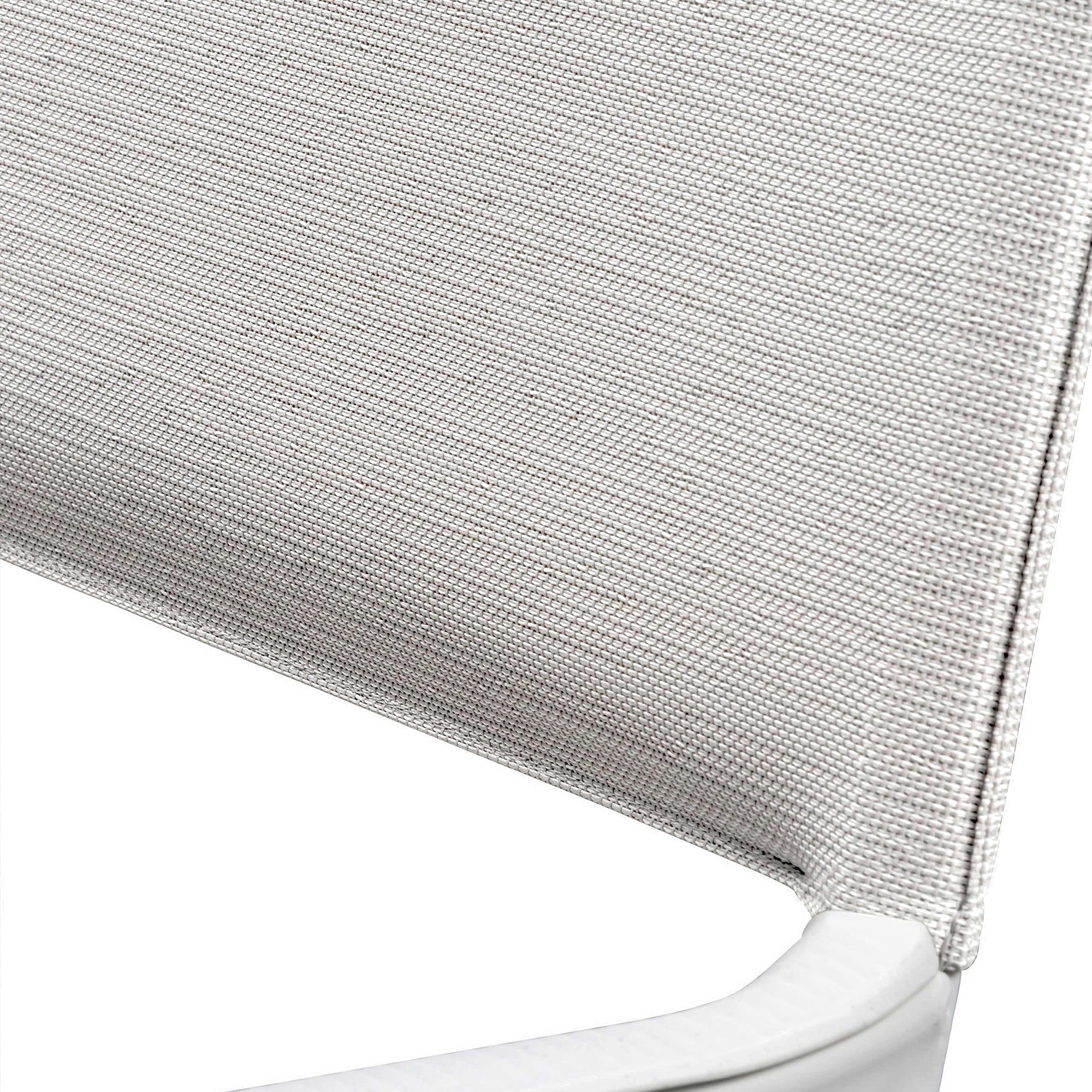 Lafuma Duo ORON Durable Outdoor Dining Armchair, Sand/Pebble (Set of 2) (Used) - VMInnovations