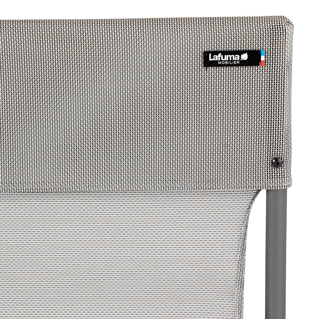 Lafuma Balcony II Folding Patio Chair, Titane Gray, Set of 2 (Open Box)