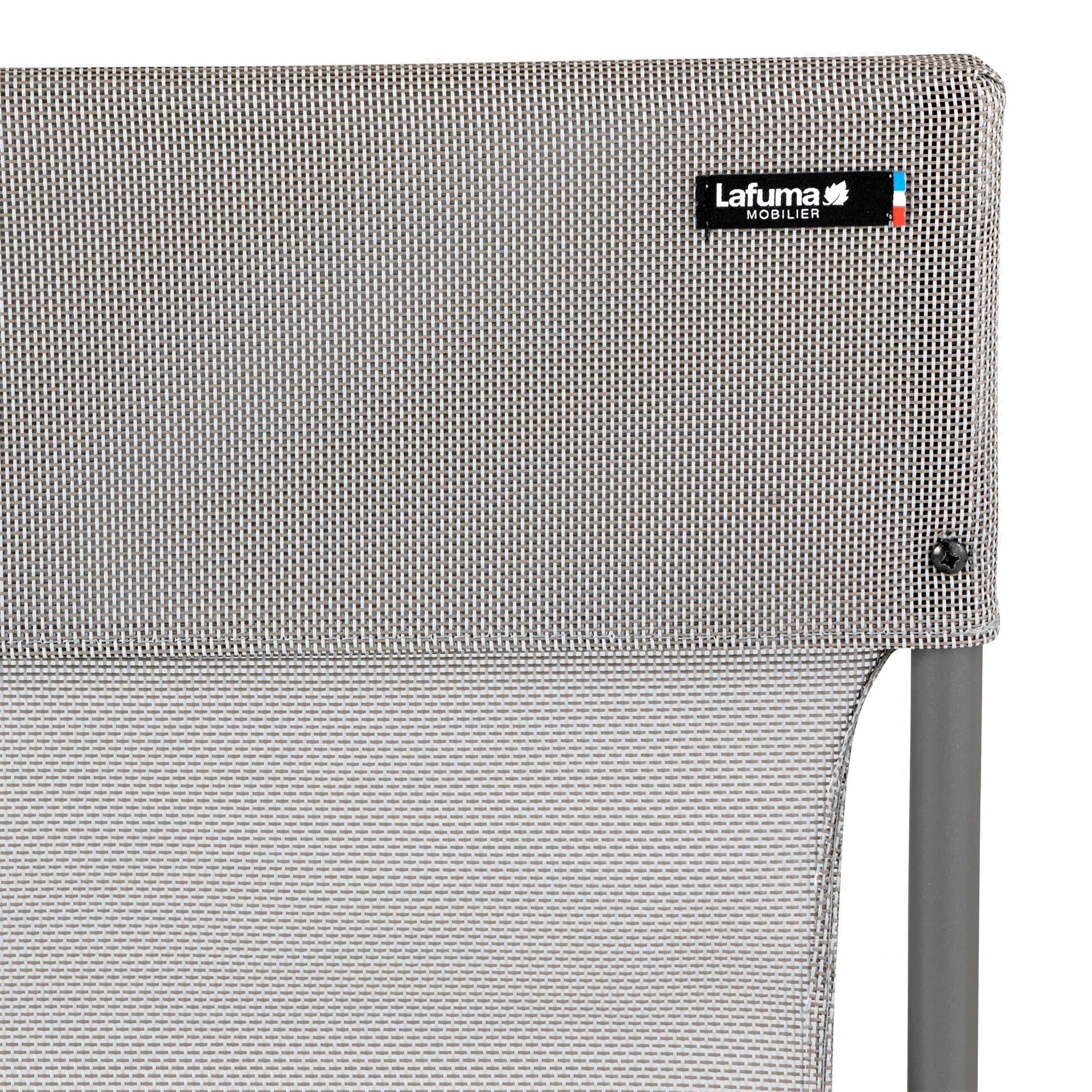 Lafuma Balcony II Folding Patio Chair, Titane Gray, Set of 2 (Open Box)