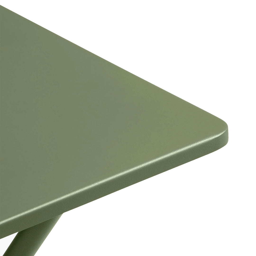 Lafuma Balcony II Colorblock Steel Square Folding Outdoor Patio Table (Open Box)
