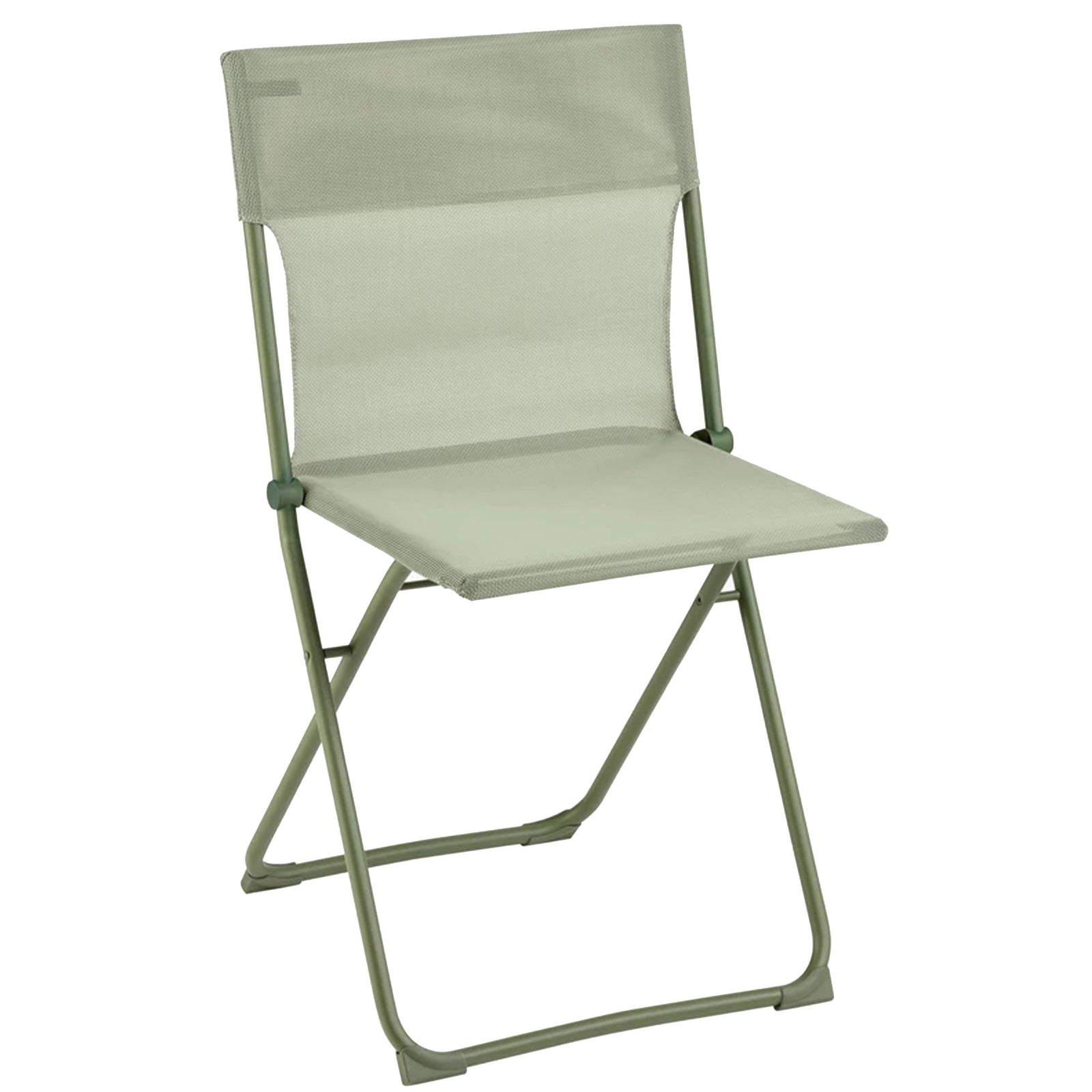 Lafuma Balcony II Colorblock Steel Folding Patio Chair, Moss Green, Set of 2 - VMInnovations