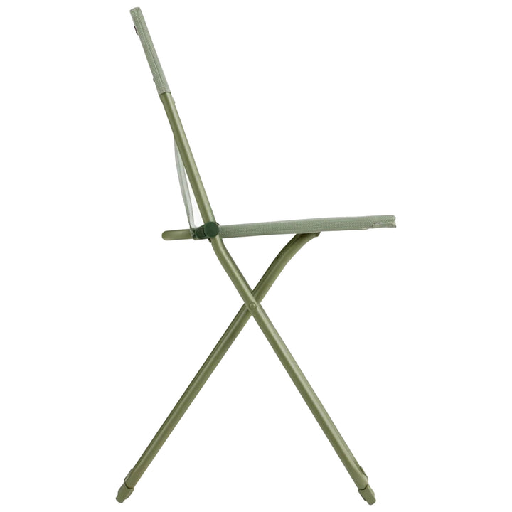 Lafuma Balcony II Colorblock Steel Folding Patio Chair, Moss Green, Set of 2