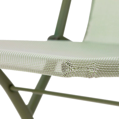 Lafuma Balcony II Steel Folding Patio Chair, Moss Green, Set of 2 (Open Box)