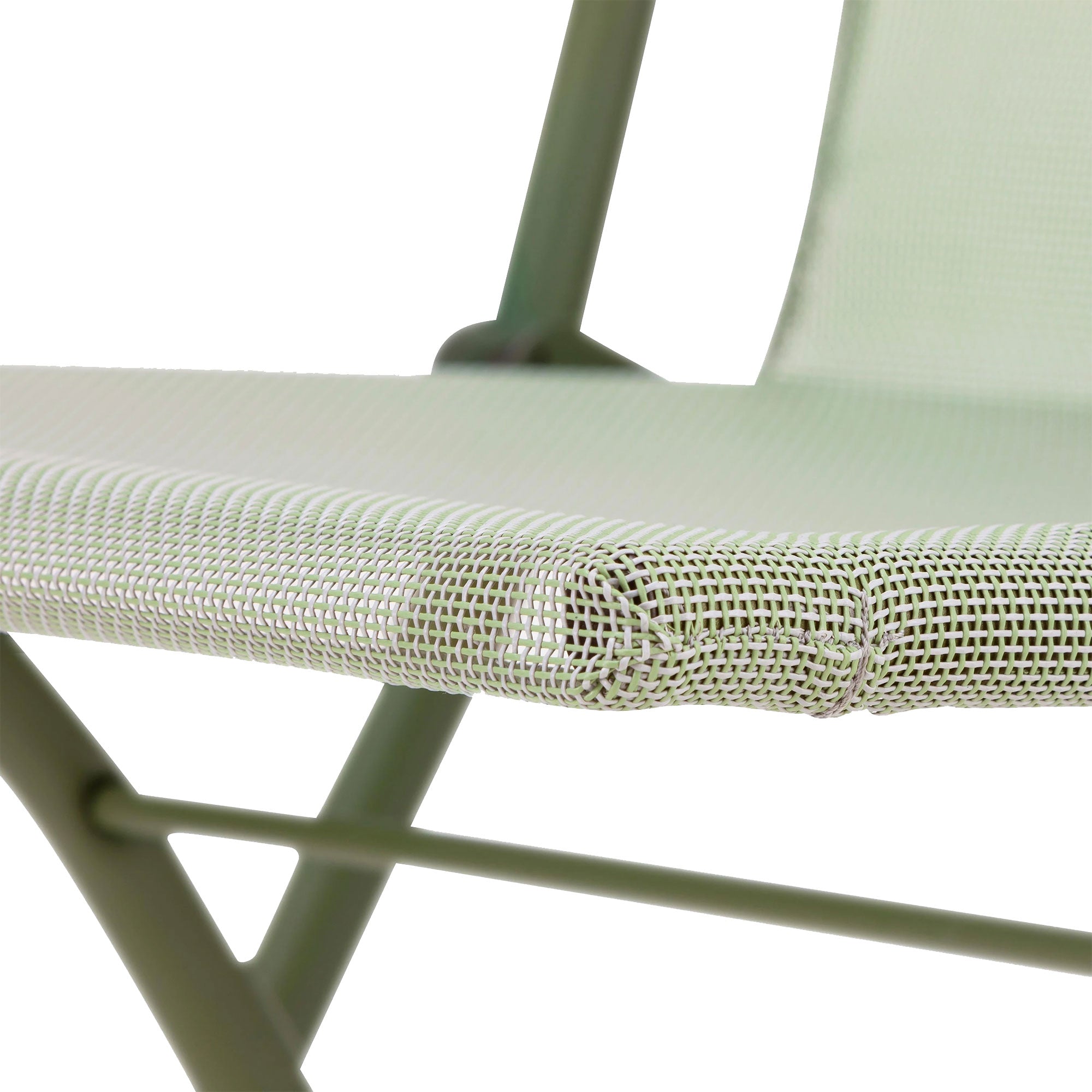 Lafuma Balcony II Steel Folding Patio Chair, Moss Green, Set of 2 (Open Box)