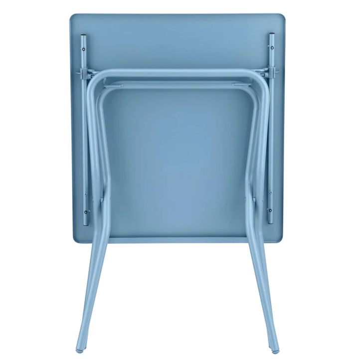 Lafuma Balcony II Colorblock Steel Square Folding Patio Table,Sky Blue(Open Box)