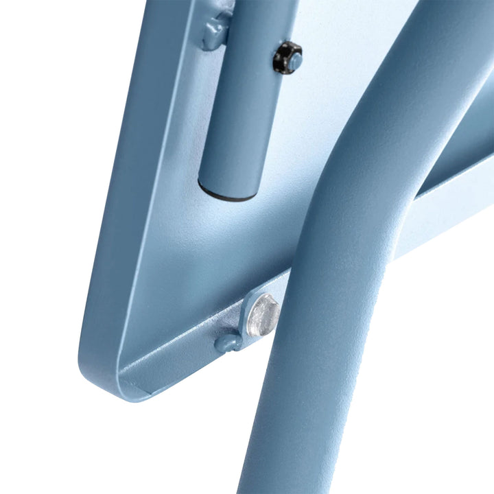 Lafuma Balcony II Colorblock Steel Square Folding Patio Table,Sky Blue(Open Box)