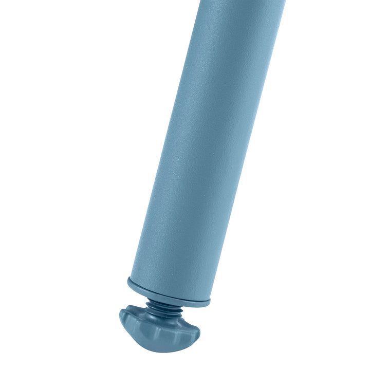 Lafuma Balcony II Colorblock Steel Square Folding Patio Table,Sky Blue(Open Box)