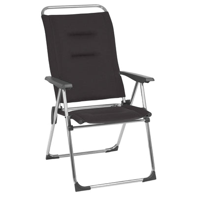 Lafuma Alu Cham Padded Foldable Sling Reclining Armchair, Acier (Open Box) - VMInnovations