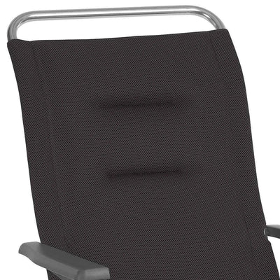 Lafuma Alu Cham Padded Foldable Mesh Sling Reclining Armchair, Acier (Used) - VMInnovations