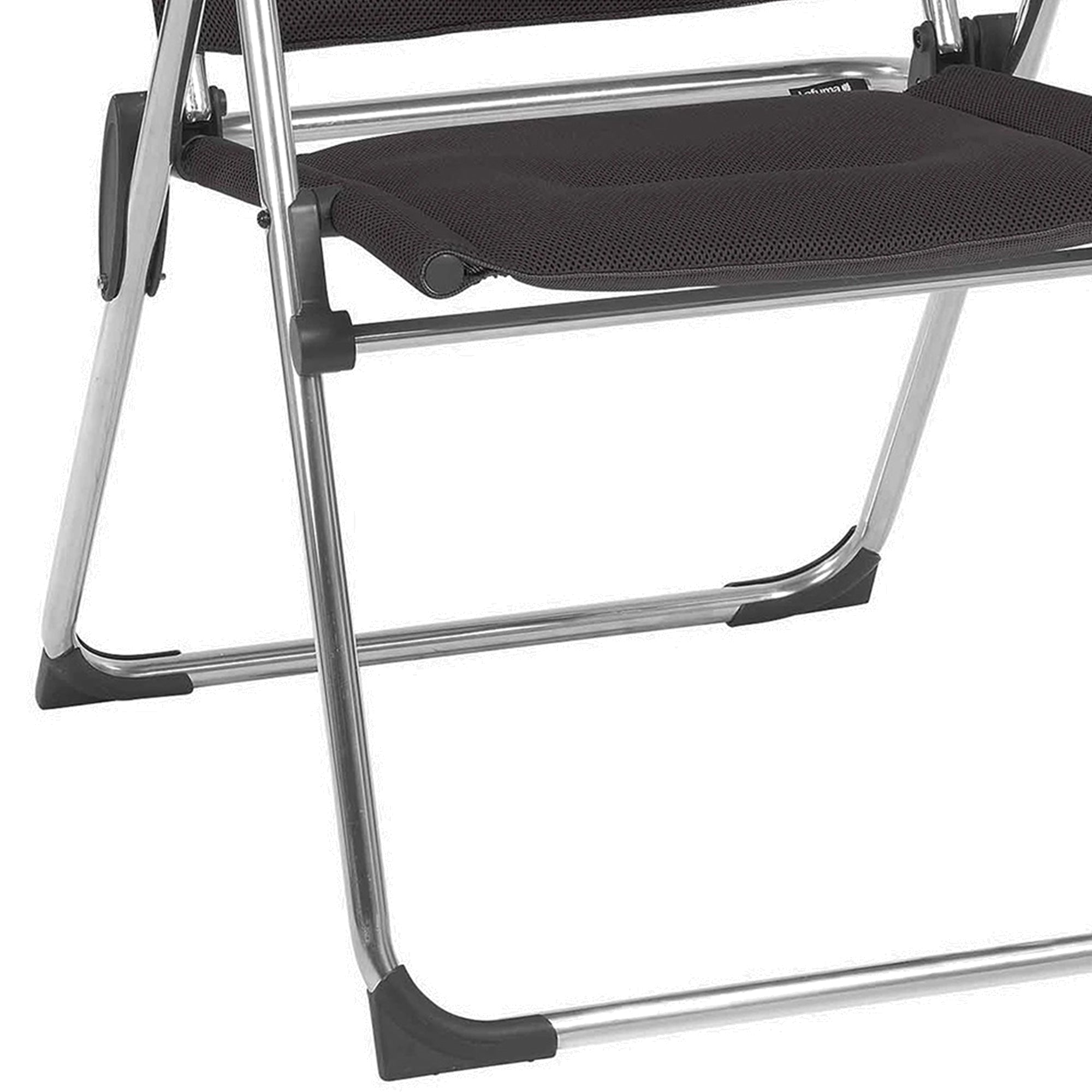 Lafuma Alu Cham Padded Foldable Sling Reclining Armchair, Acier (Open Box) - VMInnovations