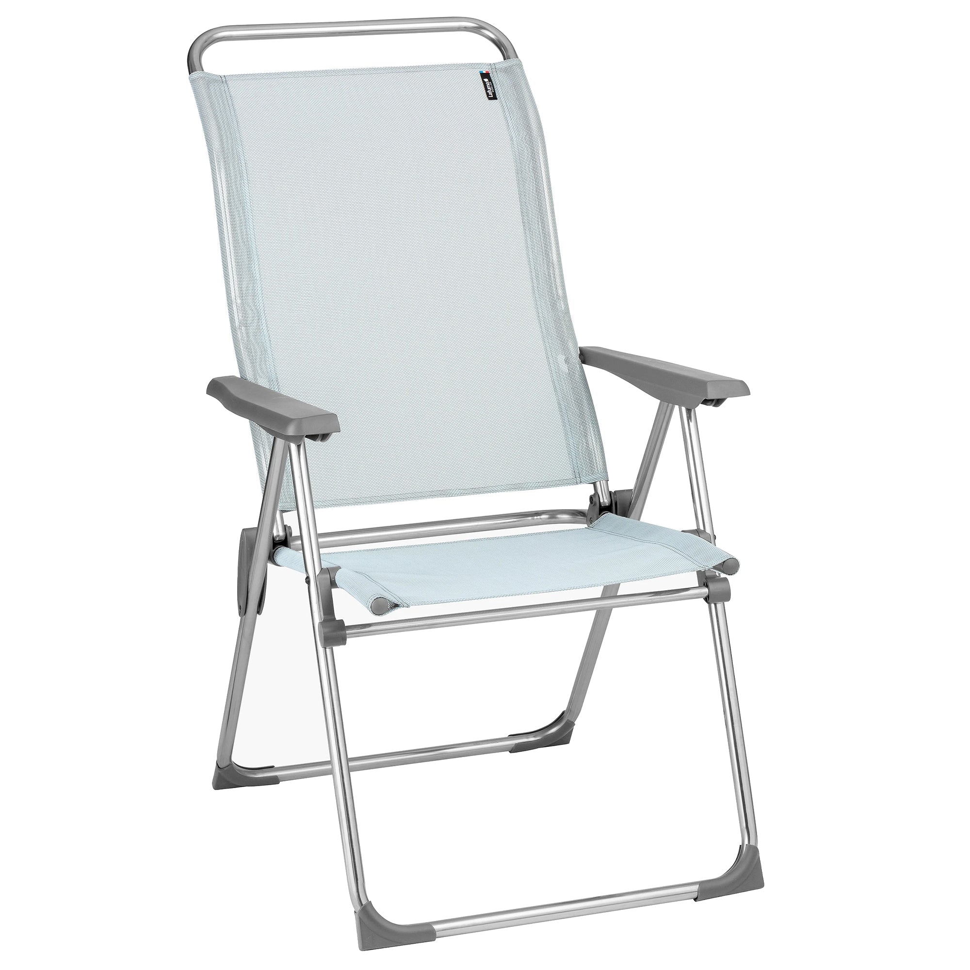 Lafuma Alu Cham Adjustable 5 Position Folding Armchair, Ciel Sky Blue (Open Box) - VMInnovations