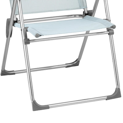 Lafuma Alu Cham Adjustable 5 Position Folding Armchair, Ciel Sky Blue (Used)