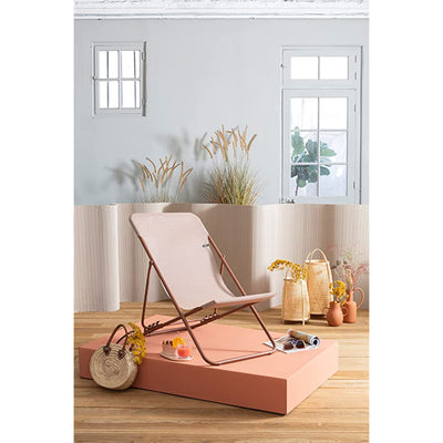 Lafuma Maxi Transat Colorblock Foldable Reclining Chair, Canyon (2 Pack) (Used) - VMInnovations