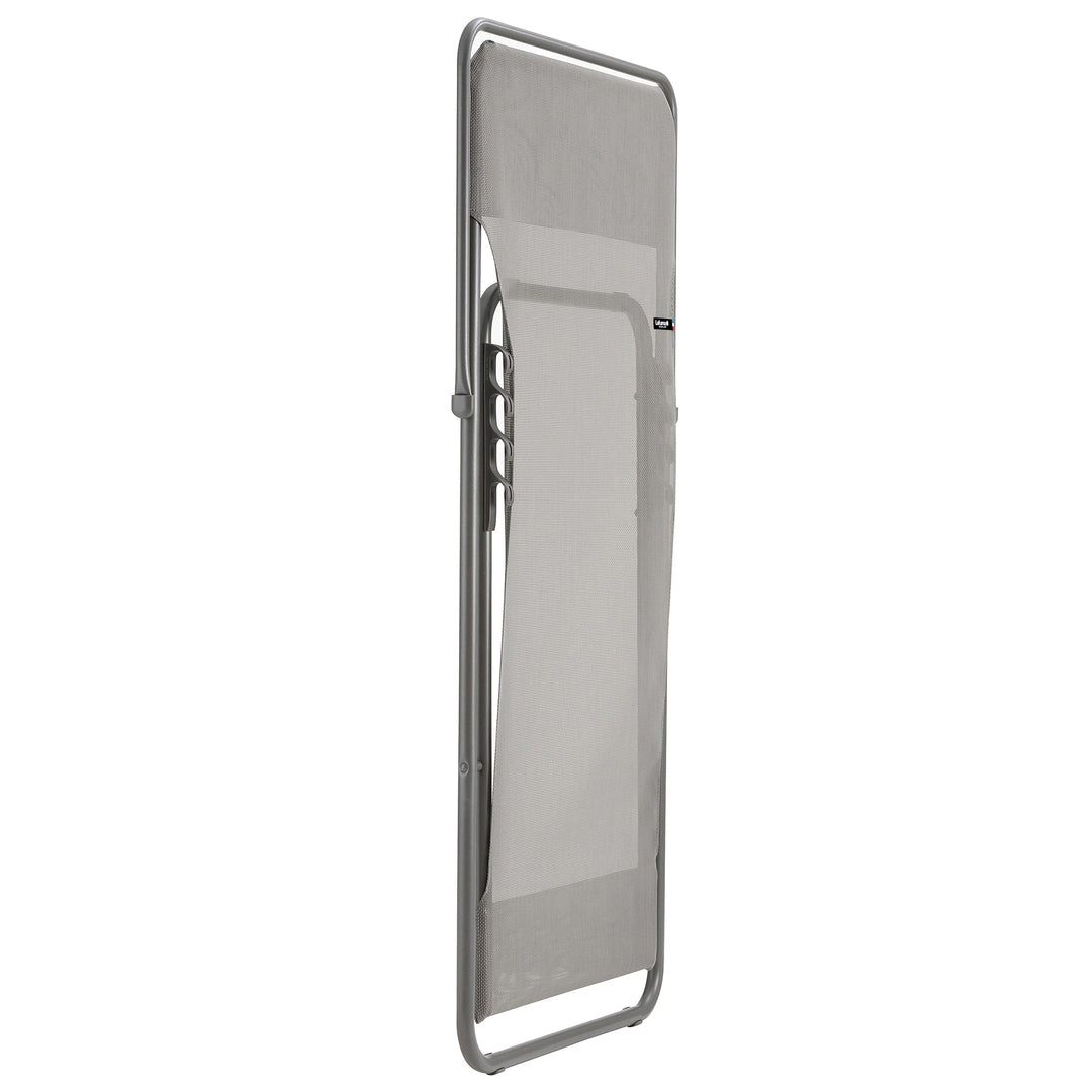 Lafuma Maxi Transat Foldable Reclining Sling Deck Chair, Gray(2 Pack) (Used)