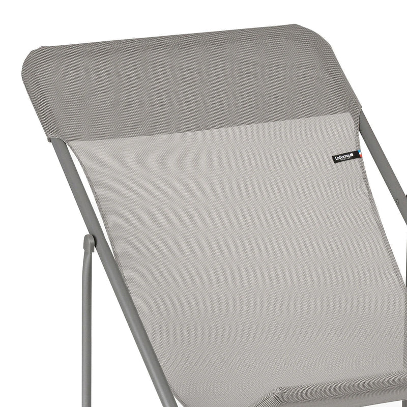 Lafuma Maxi Transat Foldable Reclining Sling Deck Chair, Gray(2 Pack) (Used)