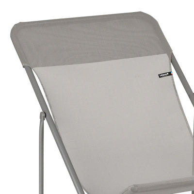 Lafuma Maxi Transat Foldable Reclining Sling Deck Chair, Gray(2 Pack) (Used) - VMInnovations
