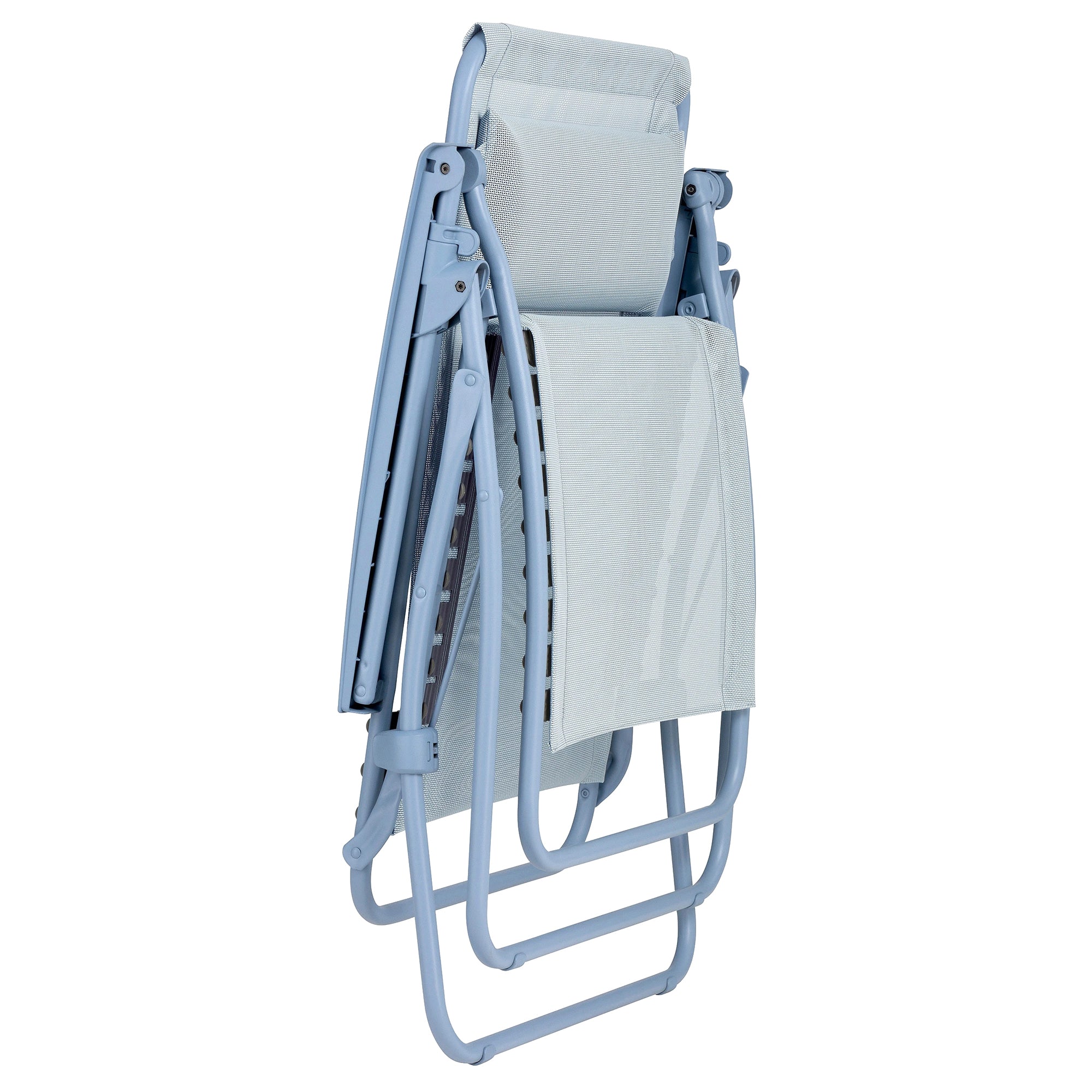Lafuma R Clip Reclining Zero Gravity Relaxation Patio Chair, Ciel Blue (Used)