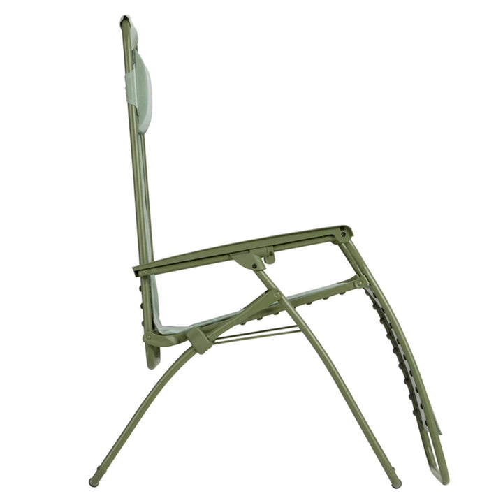 Lafuma Reclining Foldable Zero Gravity Relaxation Chair, Moss Green (Open Box)