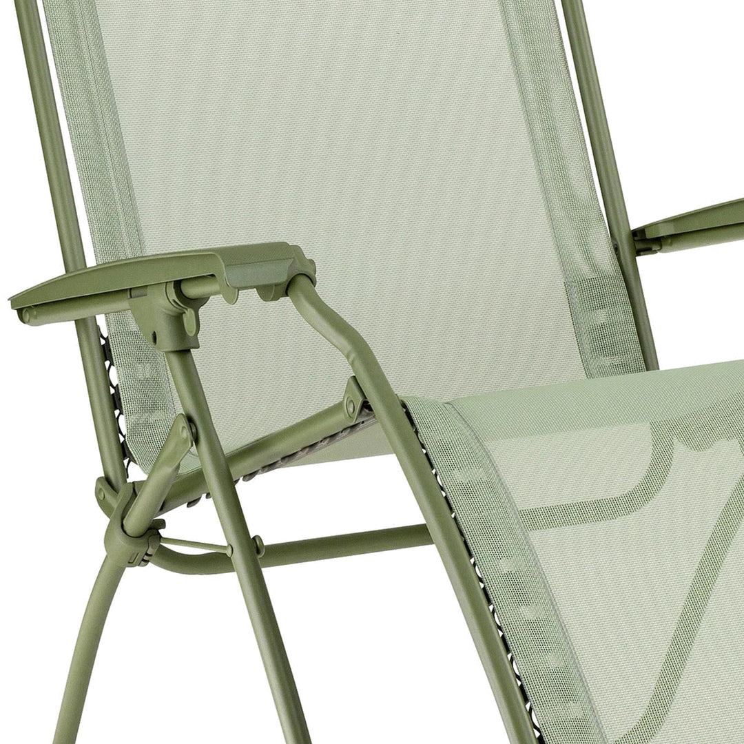 Lafuma Reclining Foldable Zero Gravity Relaxation Chair, Moss Green (Open Box)