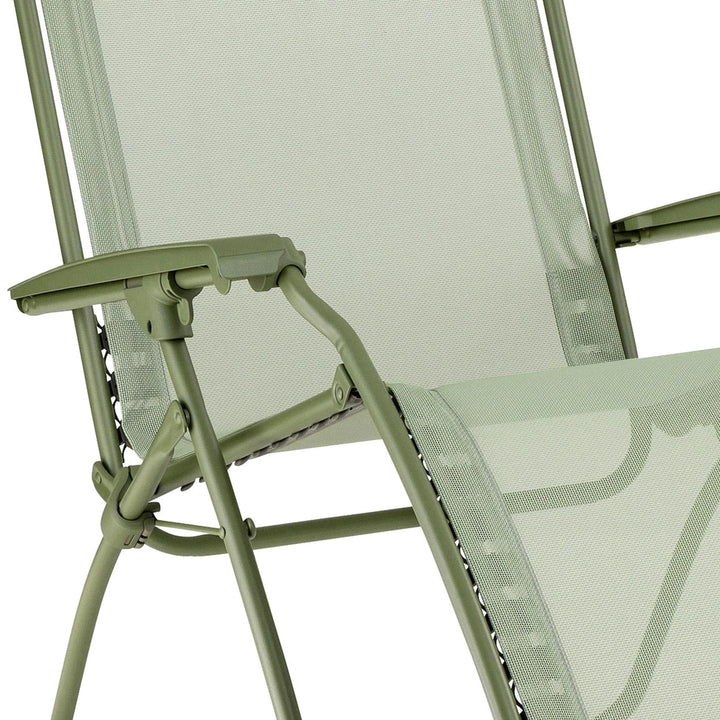 Lafuma Reclining Foldable Zero Gravity Relaxation Chair, Moss Green (Open Box)