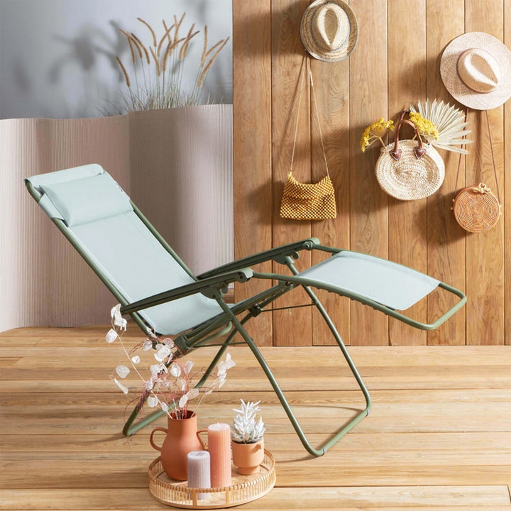 Lafuma Reclining Foldable Zero Gravity Relaxation Chair, Moss Green (Open Box)